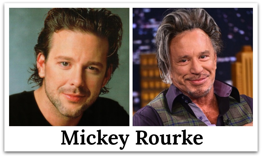 mickey rourke then and now