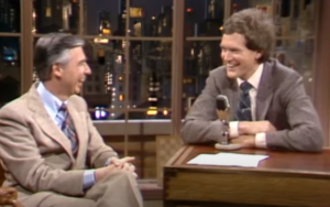 Mr. Rogers on Late Night with David Letterman in 1982