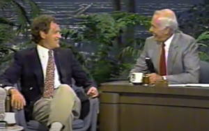 David Letterman Appears on The Tonight Show Starring Johnny Carson in 1989
