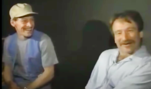 Rare Backstage Video of Robin Williams and Jim Varney aka Ernest P. Worrell Joking Around in 1989