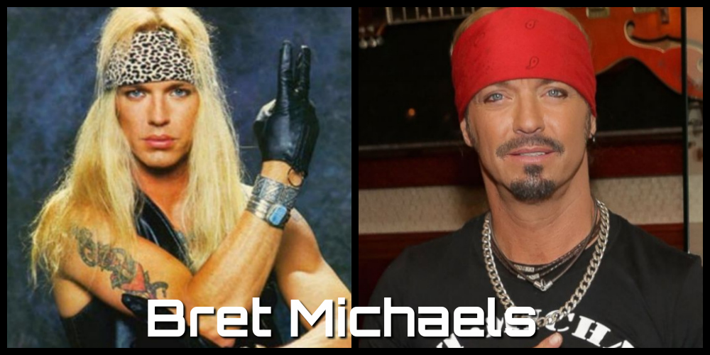 bret michaels then and now