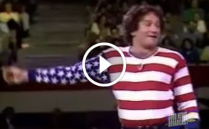 Robin Williams As The American Flag (Video)