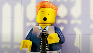 LEGO Brick Roll's Rick Astley's 'Never Gonna Give You Up' (Video)