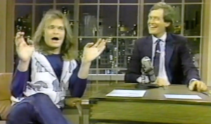 David Lee Roth on Late Night with David Letterman in 1985