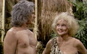 Betty White and Johnny Carson as Tarzan and Jane on the Tonight Show Starring Johnny Carson in 1981