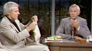 Steve Martin Eating Dinner on The Tonight Show Starring Johnny Carson in 1980