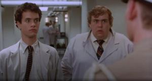 John Candy and Tom Hanks Impersonate Swedish Scientists in 1984's 'Splash'