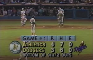 Relive Kirk Gibson's Historic Home Run to Win Game One for the Los Angeles Dodgers in the 1988 World Series