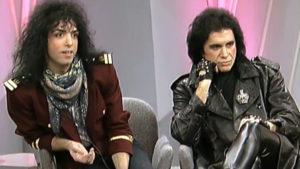 Gene Simmons and Paul Stanley on Oprah in 1988 with Jackie Collins and Pamela Des Barres