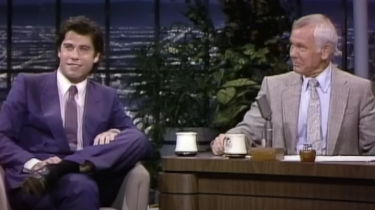 John Travolta's First Appearance on The Tonight Show Starring Johnny