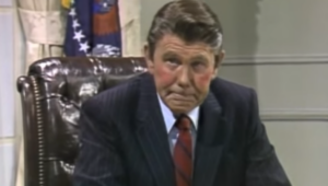 Johnny Carson as Ronald Reagan on The Tonight Show Spoofing Abbott & Costello's "Who's On First" Routine